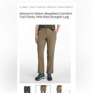 L.L. Bean Ash Comfort Trail Pants